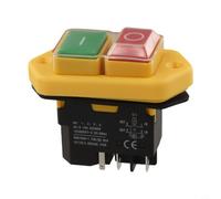 KLD-28A Push Button Switch 16A 250V Electromagnetic Safety NVR Switch for Power Tools Drills Slicers IP55 Waterproof 5Pin