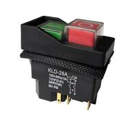 KLD-28A Waterproof Electromagnetic Pushbutton Switch 120V 220V 4Pins 5 Pin Cutter Push Button Switches for Slicer IDGTTLDF(120V-5Pins)