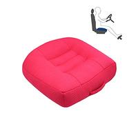 KLDDZQ Adult Car Seat Booster Cushion for Height Car Memory Foam Heightening Front Seat Cushion for Short People Driving for Office, Home, Angle Lift Seat Cushions,Pink,40 * 40 * 12cm