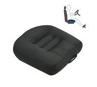 KLDDZQ Adult Car Seat Booster Cushion for Height Car Memory Foam Heightening Front Seat Cushion for Short People Driving for Office, Home, Angle Lift Seat Cushions,Black,40 * 40 * 12cm