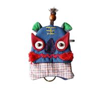 KLDGQ 10 * 10cm Cartoon Animal Fabric Bags for Crafts Handmade Fabric Wallet with Zipper Fabric Wallet with Coin Pocket for Key/Coin Purse Dual Use