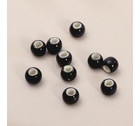 KLDGQ 100pcs 6/8/10/12mm Green Flower Glaze Round Ceramic Beads For Jewellery Making Ceramic Loose Beads For Bracelets Crafting Ceramic Pendent