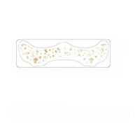 KLDGQ 6 Sheet 156 * 50mm Hot stamping Flower Tattoo Stickers, Waterproof Temporary Tattoos with Herbal Dyes, Freckles Face Tattoos for Parties