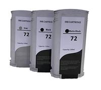 KLDink 3-PK Compatible HP72 Ink Cartridge Replacement with 130ML Use with designjet T1100 T1200 T1100ps T1120 SD-MFP T1120ps T2300 T610 T620 T770 Series Printer