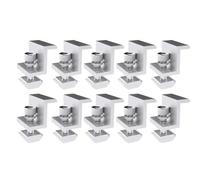 Kleagary 10Pcs Solar Photovoltaic Bracket Aluminum Alloy Clamp for Solar Module Solar Panel Racking Mounts Accessories PV Clamp B