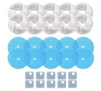 Kleagary 10Set Cat Water Fountain Filter Replacement for Square 2.2L/73oz Cat Fountain Triple Filtration Pet Fountain Filter