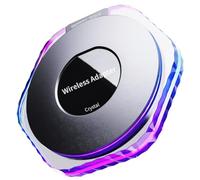 Kleagary 2 in 1 Wireless Carplay Adapter with RGB Lighting Car Adapter Seamlessly Convert Wired Android Auto to Wireless