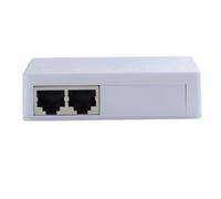 Kleagary 2 Port Poe Extender 10/100Mbps 1 to 2 PoE Repeater 12V 1A 250m Distance to Power for Standard PoE Switch/IP Camera