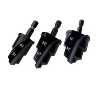 Kleagary 3PC PPR Water Pipe Expansion Drill Countersink Bit Plumbing Drilling Tool Hex Shank Hole Opener 20/25/32mm