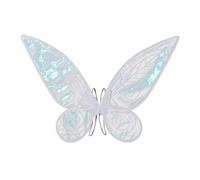 Kleagary Butterfly Fairy Wing Costume Women Girl Sparkle Princess Angel Wing for Halloween Favor Cosplay Costume White