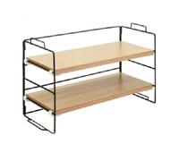 Kleagary Desktop Shelf Desk Storage Multi-Storey Office Dormitory Desk Table Shelf Small Bookshelf