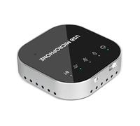 Kleagary Desktop USB Conference Speakerphone BT Microphone 360° Omnidirectional Condenser Computer Mic with Speaker