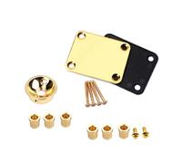 Kleagary Electrosocket Jack Plate & Guitar String Ferrules & Bass Guitar Metal Neck Plate Compatible Guitar String Winder
