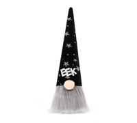 Kleagary Halloween Faceless Doll Bat Standing Dwarf Plush Doll Halloween Decoration Set A