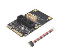 Kleagary Mini PCIE to 19Pin 2Port USB3.0 Adapter Expansion Card Riser Mini PCI Express to USB 3.0 5Gbps Converter Board