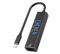 Kleagary NEW Driver-Free Type-C to 3.0HUB Gigabit Network Hub Mobile Phone Tablet Notebook Desktop to RJ45 Wired Network