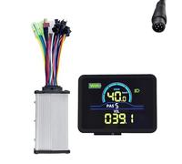 Kleagary P5C Electric Bike LCD Display Meter 24V-60V+36V/48V 350W Sine Wave Controller UART Ebike Color LCD Display Meter 6PIN
