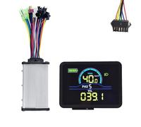 Kleagary P5C Electric Bike LCD Display Meter 24V-60V+36V/48V 350W Sine Wave Controller UART Ebike Color LCD Display SM 6PIN
