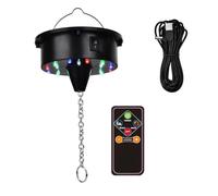 Kleagary Rotating Disco Ball Motor Lights with Remote,18 LEDs for 12 16 20 24inch Mirror Ball Rotator(NotIncludedBall)