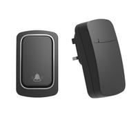 Kleagary Self Powered Wireless DoorBell No Battery Waterproof Door Bell Chime Ring Elderly Caller Home Security Device UK Plug