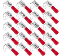 Kleagary Spade Connectors Disconnect Piggyback Spade Assortment Kit Semi-Insulated Female/Male Cable Crimp Terminals,16-14 AWG C