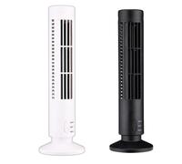 Kleagary Tower Fan Mini Desktop Bladeless Fan, Student Office Home Vertical Desktop Fan, Suitable for Home Office and Bedroom