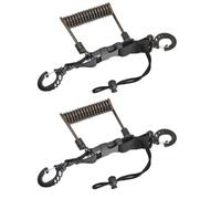 Kleagary Underwater Equipment Diving Camera Loss Rope BCD Telescopic Lanyard TPU Spring Steel Wire Anti-Lost Rope Black