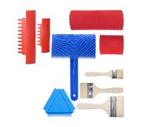 Kleagary Wood Grain Tool,9Pcs Fake Wood Grain Roller Paint Brushes Graining Tool Paint Wood DIY Painting Tools