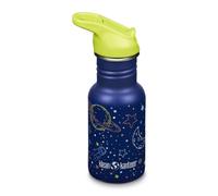 Klean Kanteen 12 oz Classic Kid's Water Bottle with Flip Seal Sport Cap & Straw - 100% Leakproof Cap - Durable Stainless Steel Material - Lightweight