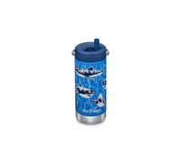 Klean Kanteen 350ml TKWide Insulated Water Bottle with Twist Lid | 100% Leakproof | 12oz Stainless Steel Sports Water Bottle | Gym or Travel | Durable & BPA-Free | (Sharks in Shades)
