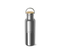 Klean Kanteen 473ml Rise Insulated Reflect Water Bottle with Bamboo Cap - Brushed Stainless