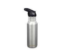 Klean Kanteen 532ml Classic Water Bottle with Flip Seal Sport Cap - Brushed Stainless
