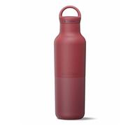 Klean Kanteen 600ml Rise Insulated Water Bottle, 100% Leakproof | 20oz Stainless Steel, Cold 42h & Hot 22h, 90% Recycled Steel, Gym, Hiking & Travel, BPA & Lead-Free, (Garnet)