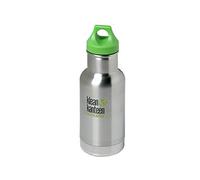 Klean Kanteen Adult Vacuum Insulated with Loop Cap Water Bottle, Brushed Stainless, S