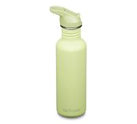 Klean Kanteen Classic Narrow (Flip Sport) 1011199 Bicycle Water Bottle with Stainless Steel Drinking Cap in Green with a Volume of 800 ml