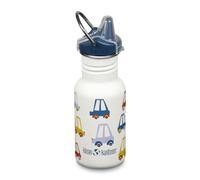 Klean Kanteen Classic Narrow Sippy Cap 1011205 Drinking Bottle with Stainless Steel Drinking Cap in White with a Volume of 355 ml
