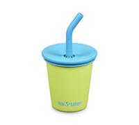 Klean Kanteen Kid Cup 10oz Stainless Steel Cup with Spill-Poof Straw Lid - Juicy Pear