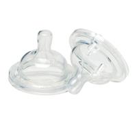 Klean Kanteen Kid Kanteen Silicone Baby Nipple Slow Flow Clear 2 Pack
