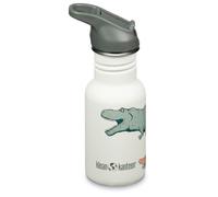 Klean Kanteen - Kid's Classic Narrow Flip Sport - Water bottle size 355 ml, grey/white