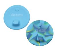 Klean Kanteen Kid's Cup Sippy Lid 2-Pack Rubber Spill Proof Blue/Blue Tie Dye