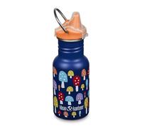 Klean Kanteen Kids Water Bottle with Sippy Cup Lid | 350ml Drinks Bottle | 100% Leakproof | Sippy Lid with Protective Cover | Childrens Metal Flask | Durable & BPA Free | Stainless Steel | Mushrooms