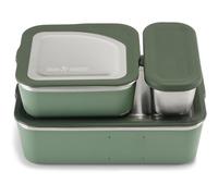 Klean Kanten Rise Family Food Box Lunch Boxes Set of 3 Stainless Steel in Sea Spray Colour, Leak-Proof, 1010629