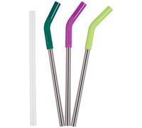 Klean Kanteen Steel Straws With Extender Set Of 3 Multi Colour