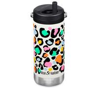 Klean Kanteen TKWide Insulated Bottle with Twist Cap w/Straw 355ml Leopard Print