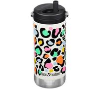 Klean Kanteen Tkwide Insulated Bottle With Twist Cap W/straw 355Ml Leopard Print