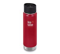 Klean Kanteen Wide Vacuum Insulated with Cafe Cap 2.0 Water Bottle, Mineral Red, L