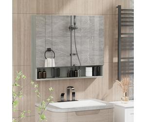 kleankin Bathroom Mirror Cabinet