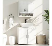 Kleankin Bathroom Vanity Unit, Under Sink Cabinet With Shelf, White