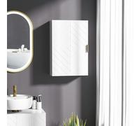 kleankin Bathroom Wall Cabinet with Adjustable Shelf for Hallway, Living Room