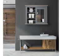 kleankin Bathroom Wall Mirror Cabinet